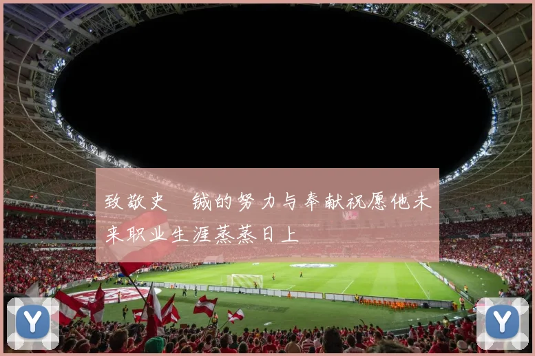 致敬史堉铖的努力与奉献祝愿他未来职业生涯蒸蒸日上